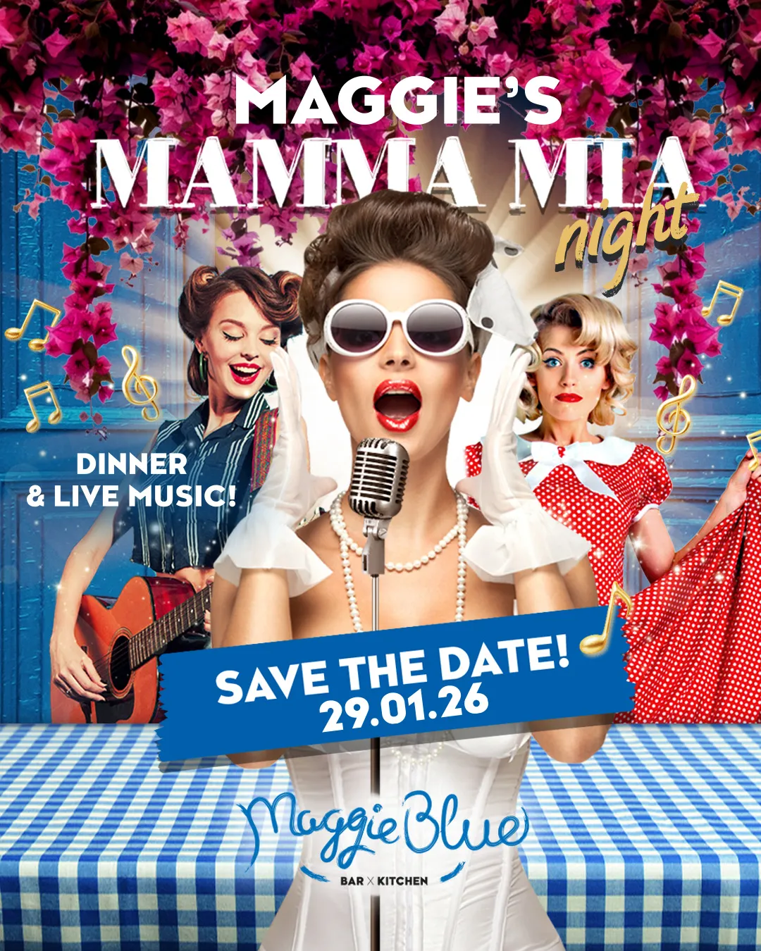 Maggie's Mamma Mia Night